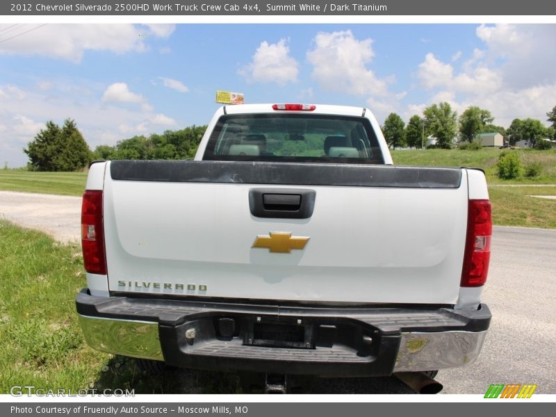 Summit White / Dark Titanium 2012 Chevrolet Silverado 2500HD Work Truck Crew Cab 4x4