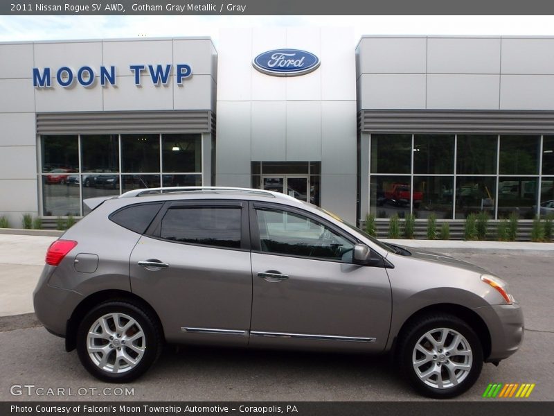 Gotham Gray Metallic / Gray 2011 Nissan Rogue SV AWD