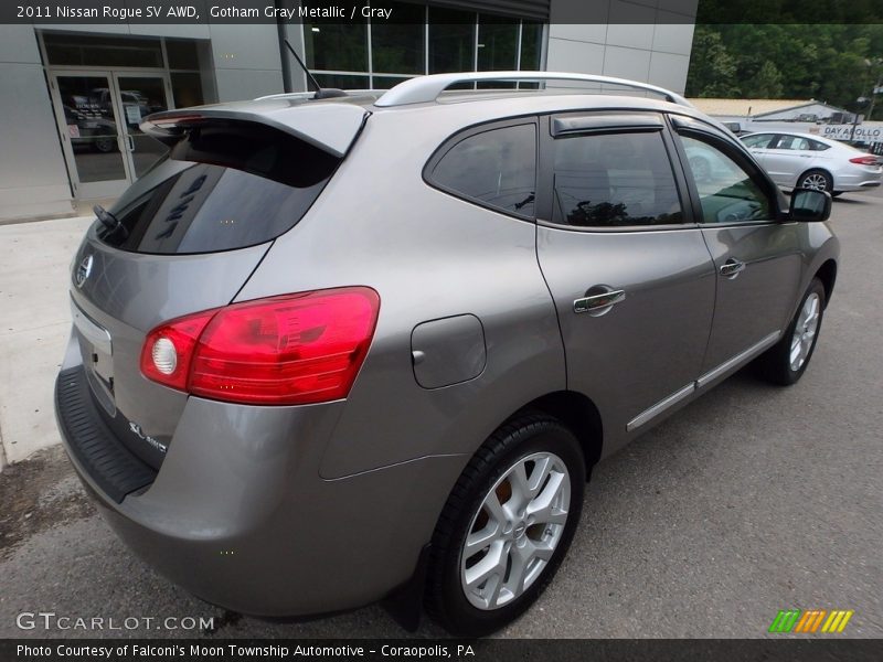 Gotham Gray Metallic / Gray 2011 Nissan Rogue SV AWD