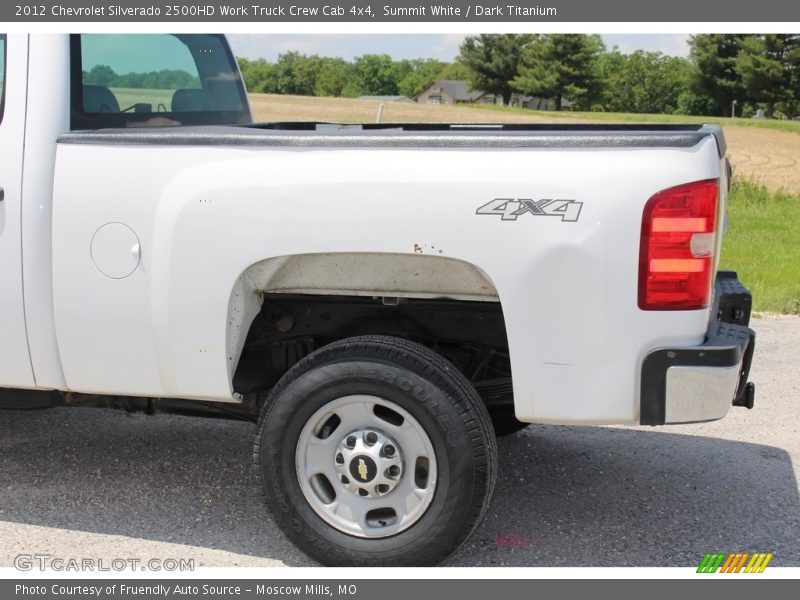 Summit White / Dark Titanium 2012 Chevrolet Silverado 2500HD Work Truck Crew Cab 4x4
