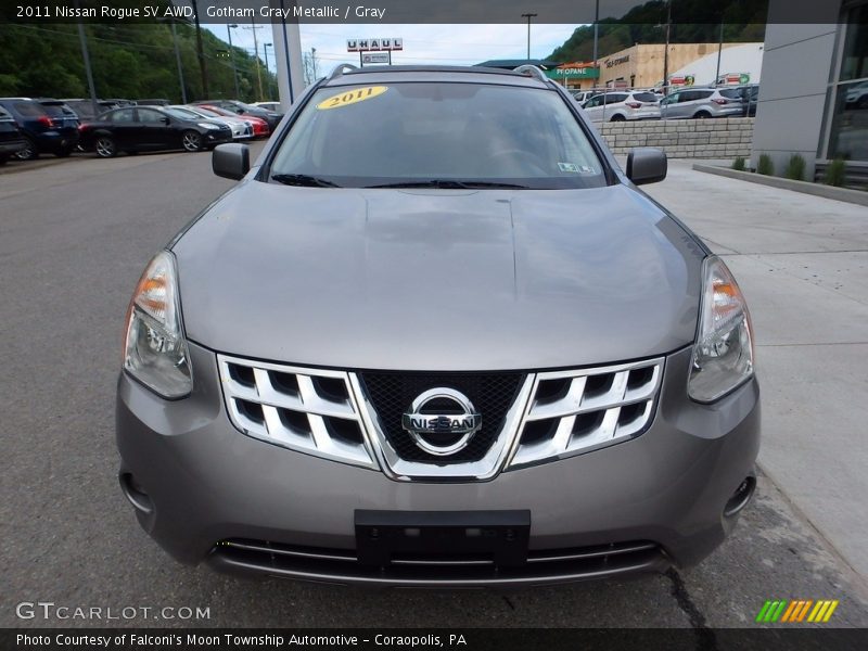 Gotham Gray Metallic / Gray 2011 Nissan Rogue SV AWD