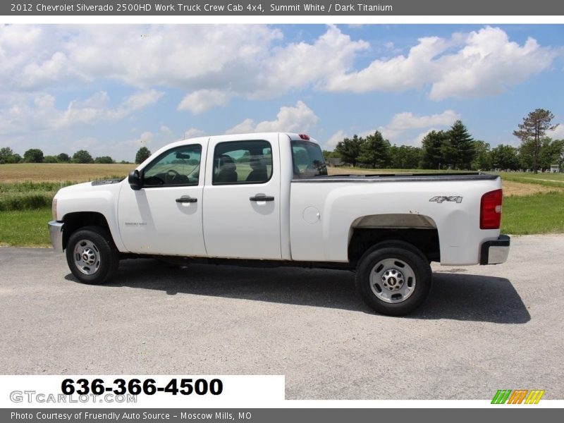 Summit White / Dark Titanium 2012 Chevrolet Silverado 2500HD Work Truck Crew Cab 4x4