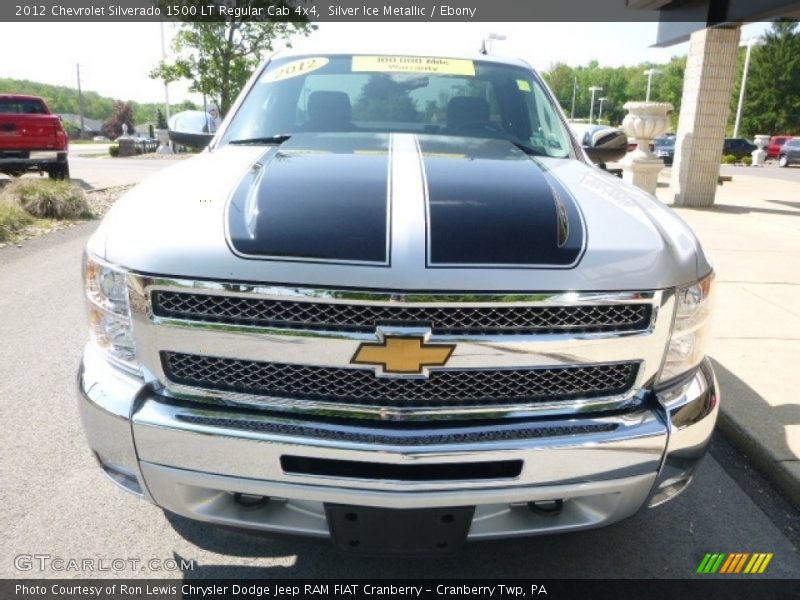 Silver Ice Metallic / Ebony 2012 Chevrolet Silverado 1500 LT Regular Cab 4x4