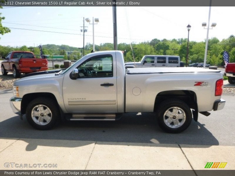 Silver Ice Metallic / Ebony 2012 Chevrolet Silverado 1500 LT Regular Cab 4x4