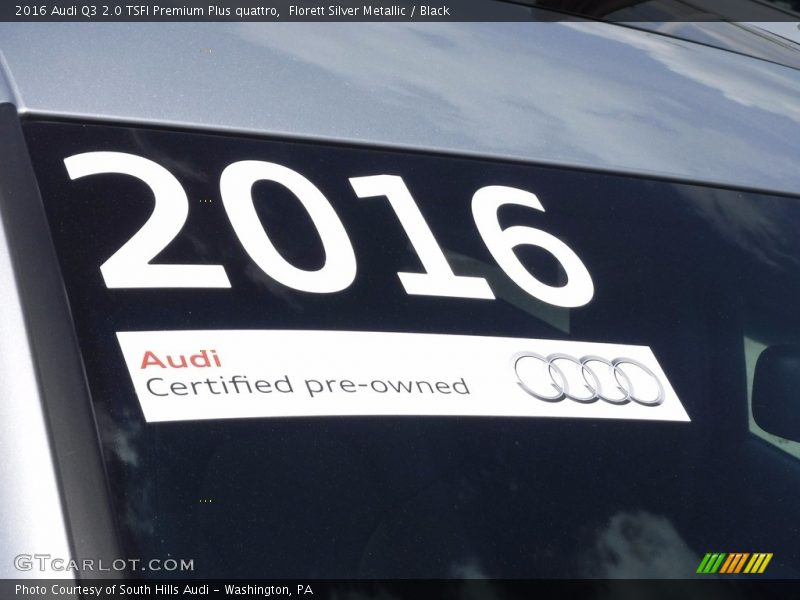 Florett Silver Metallic / Black 2016 Audi Q3 2.0 TSFI Premium Plus quattro