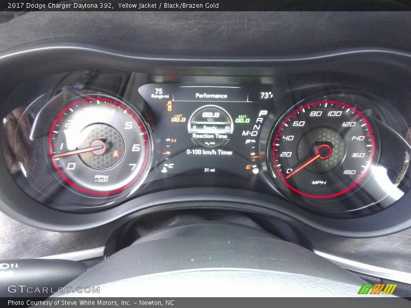 Yellow Jacket / Black/Brazen Gold 2017 Dodge Charger Daytona 392