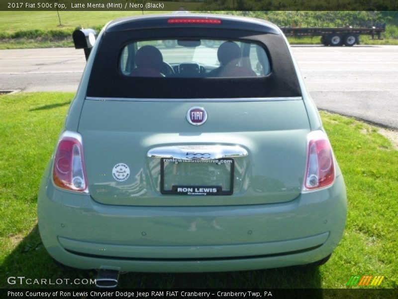 Latte Menta (Mint) / Nero (Black) 2017 Fiat 500c Pop