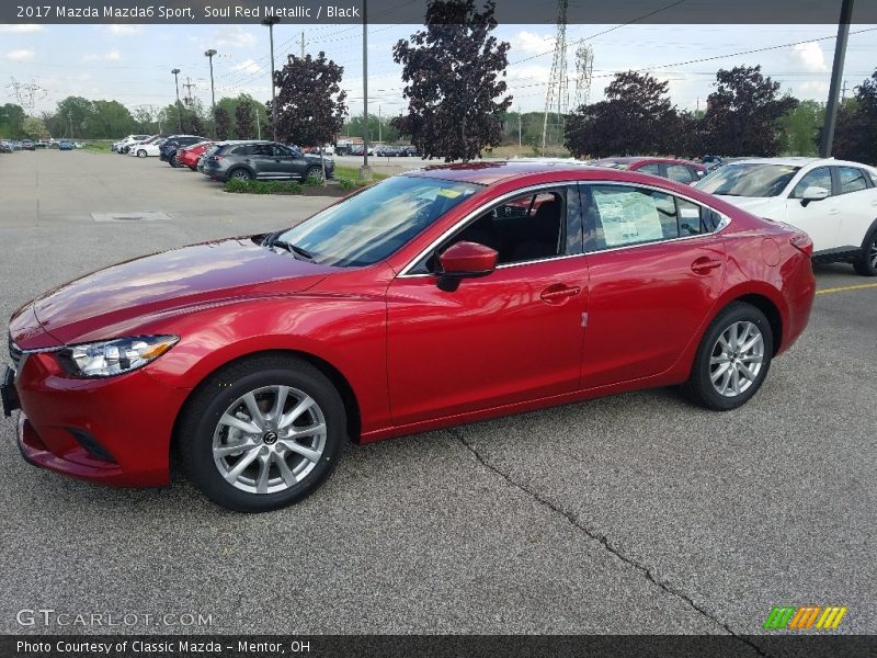 Soul Red Metallic / Black 2017 Mazda Mazda6 Sport