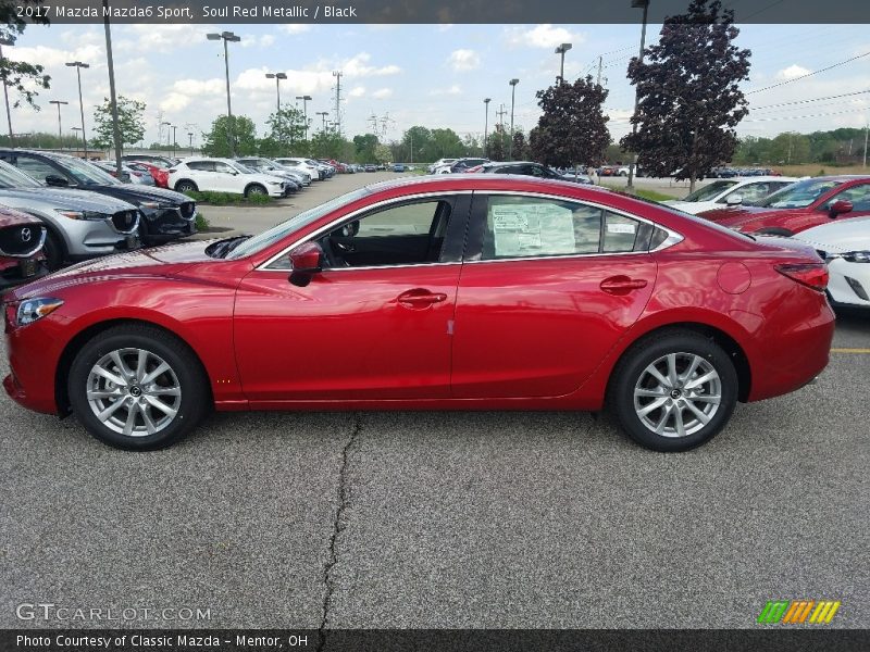Soul Red Metallic / Black 2017 Mazda Mazda6 Sport