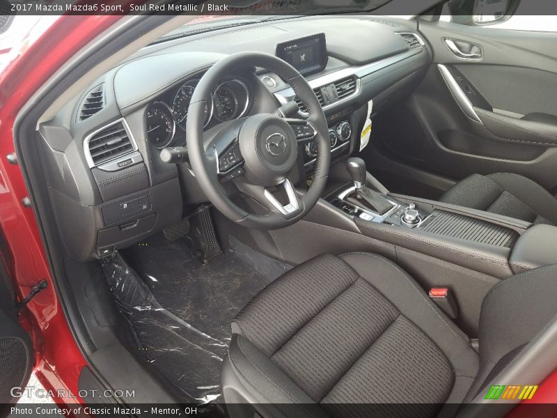 Soul Red Metallic / Black 2017 Mazda Mazda6 Sport