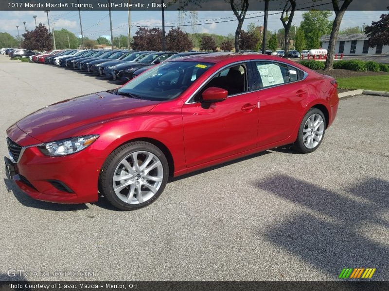 Soul Red Metallic / Black 2017 Mazda Mazda6 Touring