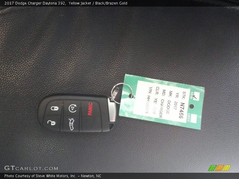 Yellow Jacket / Black/Brazen Gold 2017 Dodge Charger Daytona 392