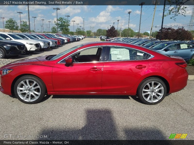 Soul Red Metallic / Black 2017 Mazda Mazda6 Touring