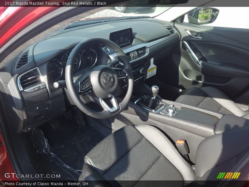 Soul Red Metallic / Black 2017 Mazda Mazda6 Touring