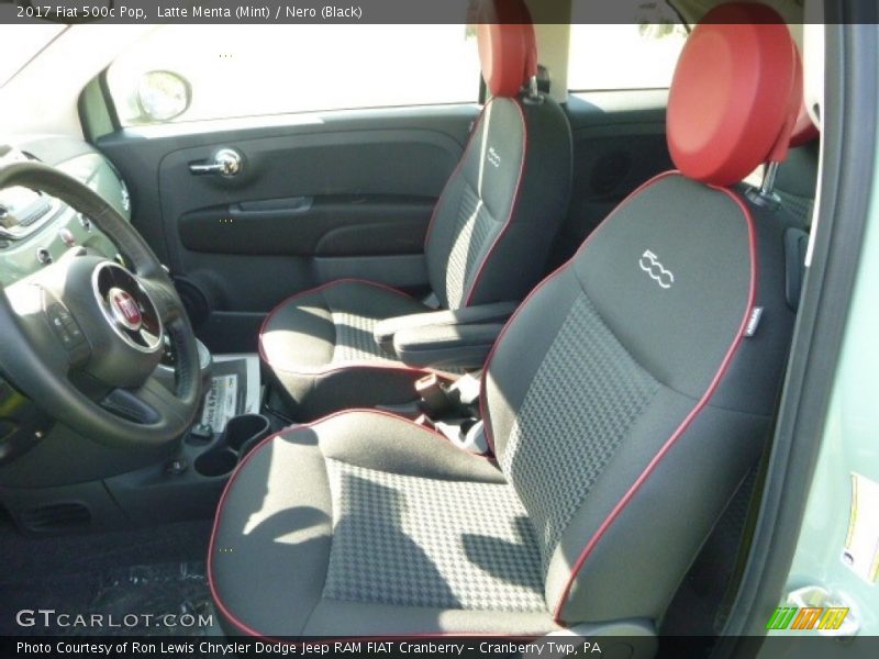 Front Seat of 2017 500c Pop