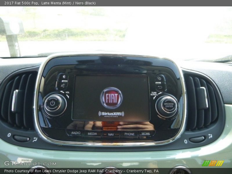 Latte Menta (Mint) / Nero (Black) 2017 Fiat 500c Pop