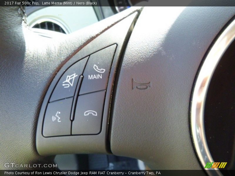 Latte Menta (Mint) / Nero (Black) 2017 Fiat 500c Pop