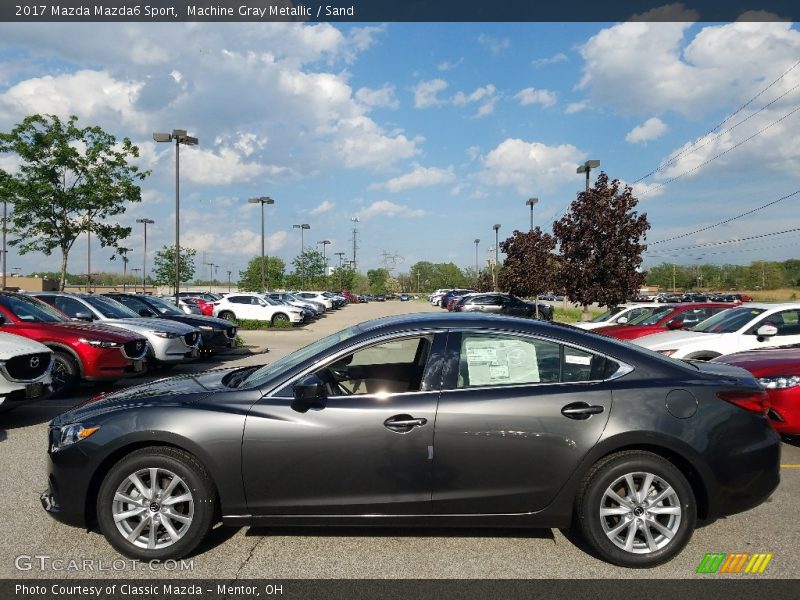 Machine Gray Metallic / Sand 2017 Mazda Mazda6 Sport