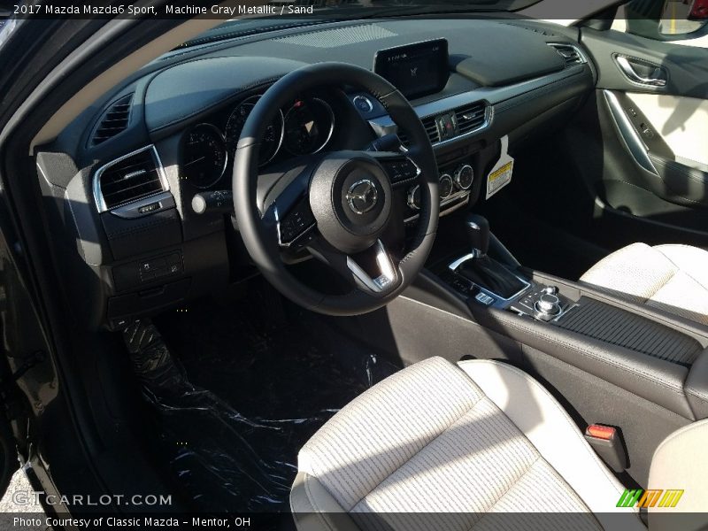 Machine Gray Metallic / Sand 2017 Mazda Mazda6 Sport