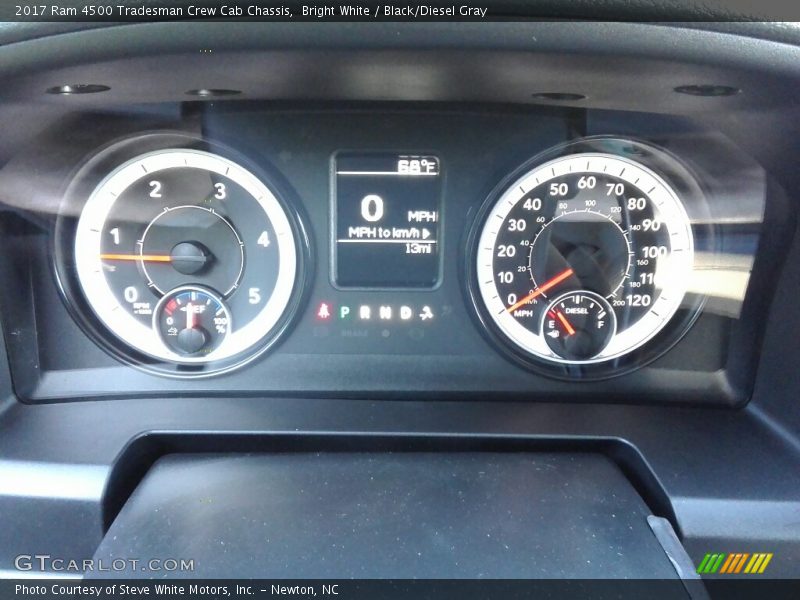 Bright White / Black/Diesel Gray 2017 Ram 4500 Tradesman Crew Cab Chassis