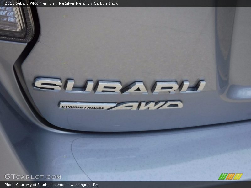 Ice Silver Metallic / Carbon Black 2016 Subaru WRX Premium