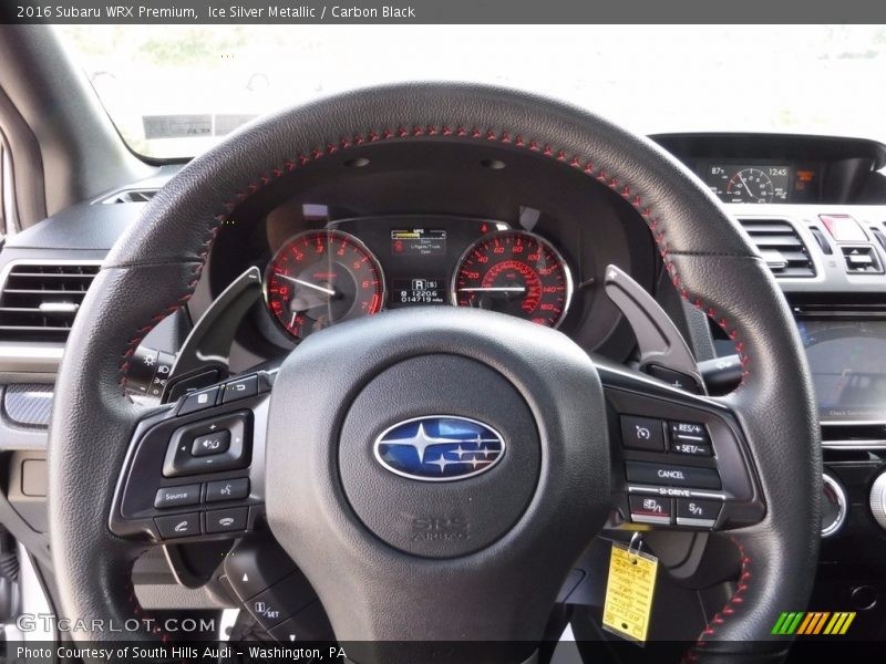 Ice Silver Metallic / Carbon Black 2016 Subaru WRX Premium