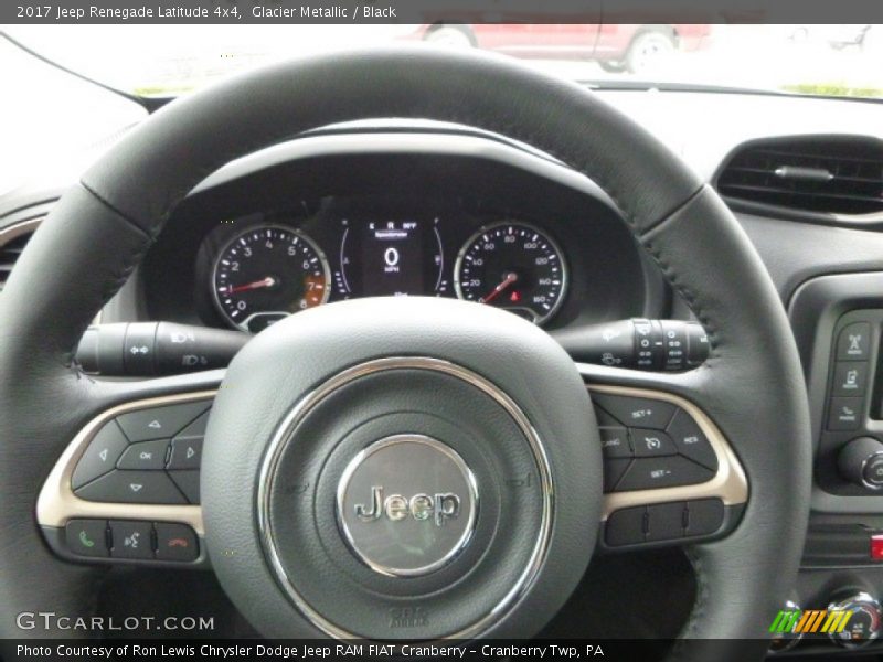 Glacier Metallic / Black 2017 Jeep Renegade Latitude 4x4
