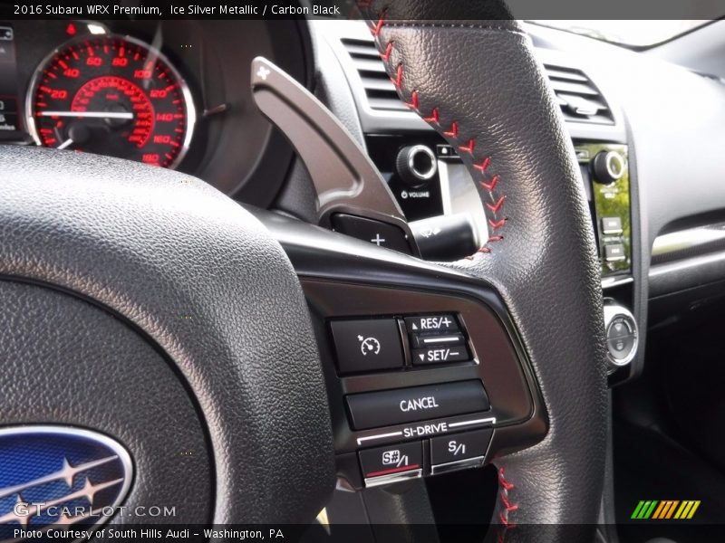 Ice Silver Metallic / Carbon Black 2016 Subaru WRX Premium