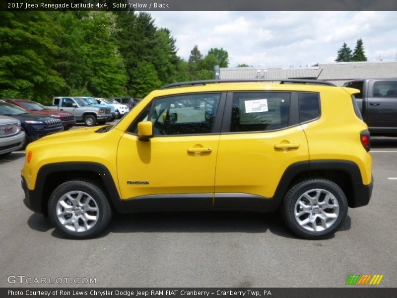 Solar Yellow / Black 2017 Jeep Renegade Latitude 4x4