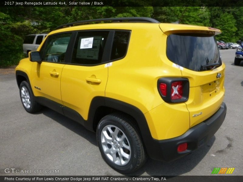 Solar Yellow / Black 2017 Jeep Renegade Latitude 4x4