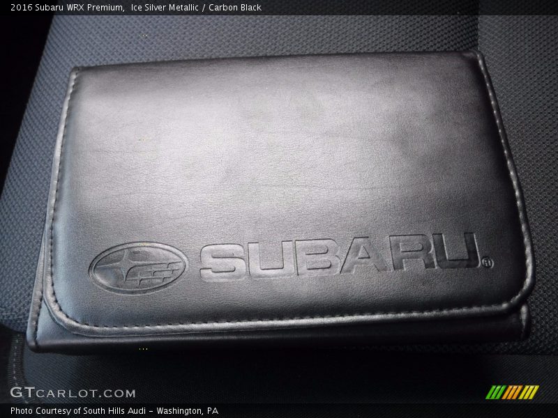 Ice Silver Metallic / Carbon Black 2016 Subaru WRX Premium