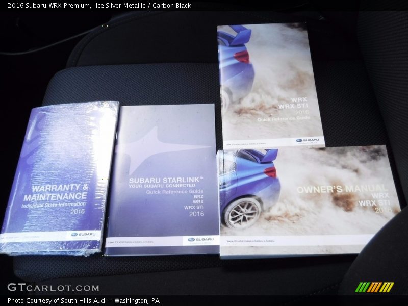 Ice Silver Metallic / Carbon Black 2016 Subaru WRX Premium