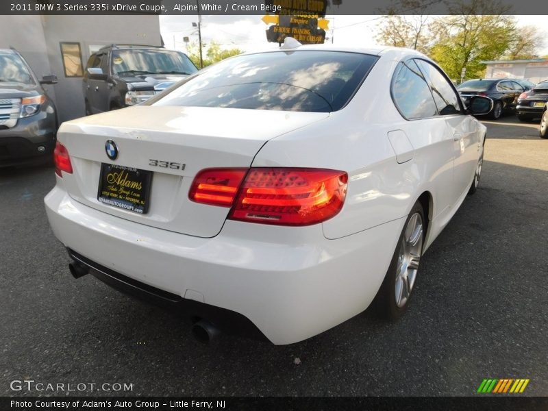 Alpine White / Cream Beige 2011 BMW 3 Series 335i xDrive Coupe