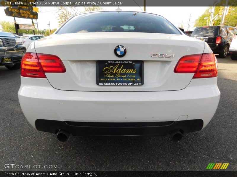 Alpine White / Cream Beige 2011 BMW 3 Series 335i xDrive Coupe