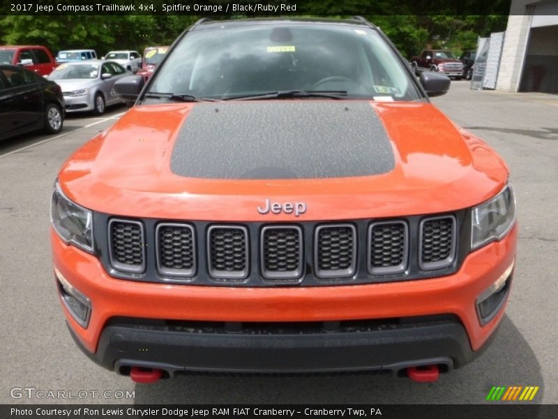 Spitfire Orange / Black/Ruby Red 2017 Jeep Compass Trailhawk 4x4