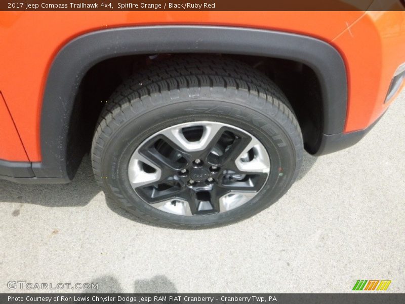 Spitfire Orange / Black/Ruby Red 2017 Jeep Compass Trailhawk 4x4