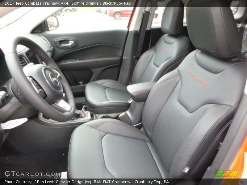 Front Seat of 2017 Compass Trailhawk 4x4