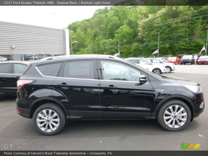 Shadow Black / Medium Light Stone 2017 Ford Escape Titanium 4WD