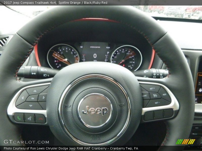 Spitfire Orange / Black/Ruby Red 2017 Jeep Compass Trailhawk 4x4
