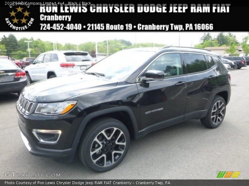 Black / Black 2017 Jeep Compass Limited 4x4