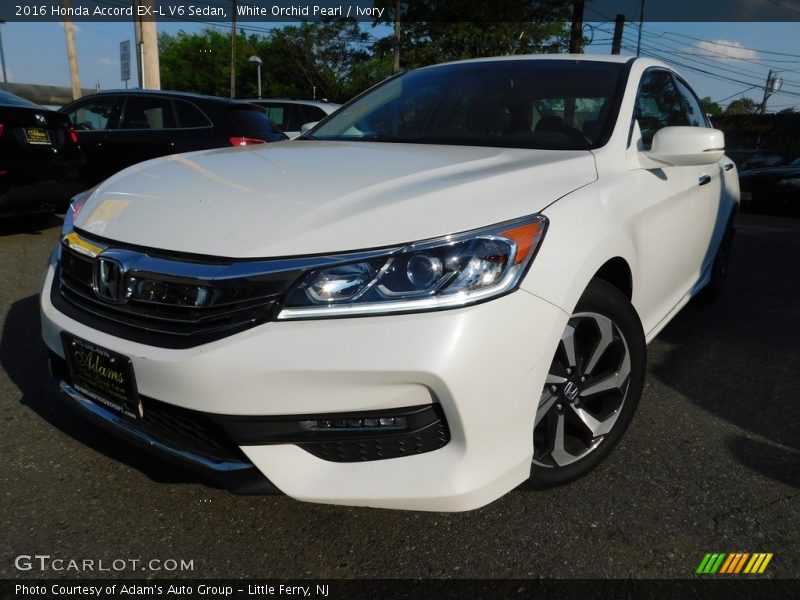 White Orchid Pearl / Ivory 2016 Honda Accord EX-L V6 Sedan
