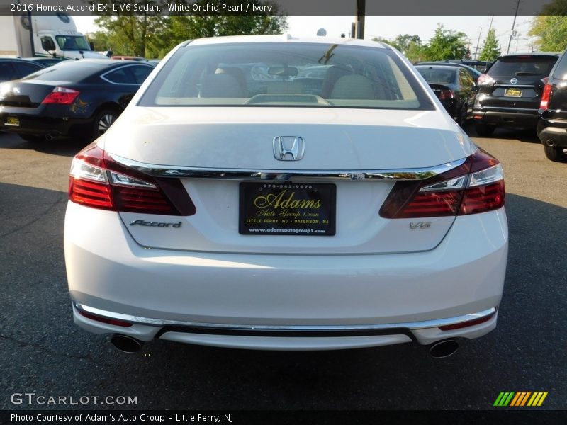White Orchid Pearl / Ivory 2016 Honda Accord EX-L V6 Sedan