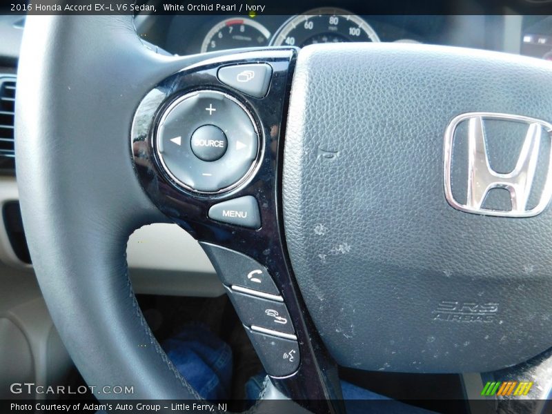 White Orchid Pearl / Ivory 2016 Honda Accord EX-L V6 Sedan