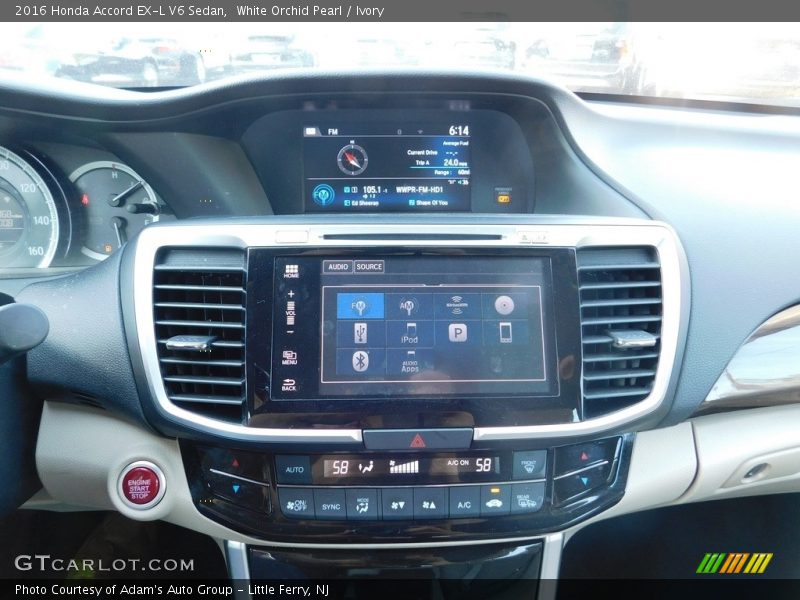 White Orchid Pearl / Ivory 2016 Honda Accord EX-L V6 Sedan