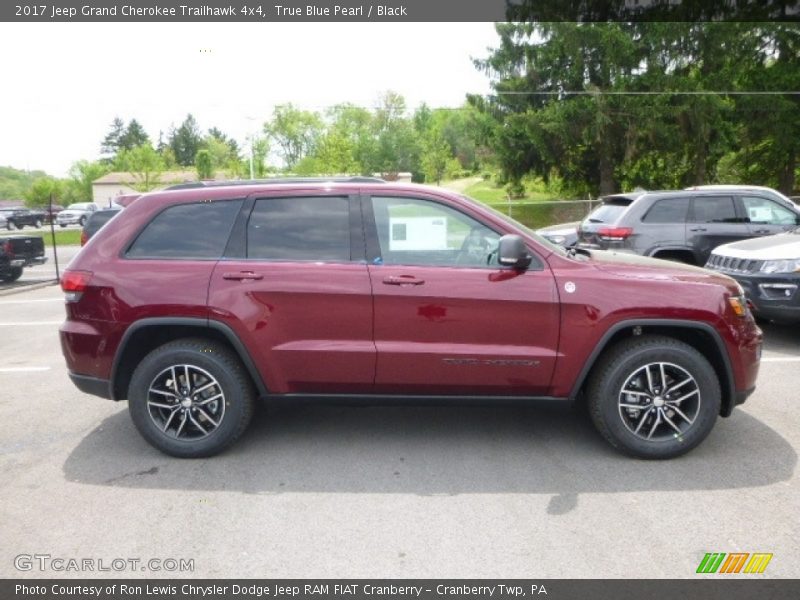 True Blue Pearl / Black 2017 Jeep Grand Cherokee Trailhawk 4x4