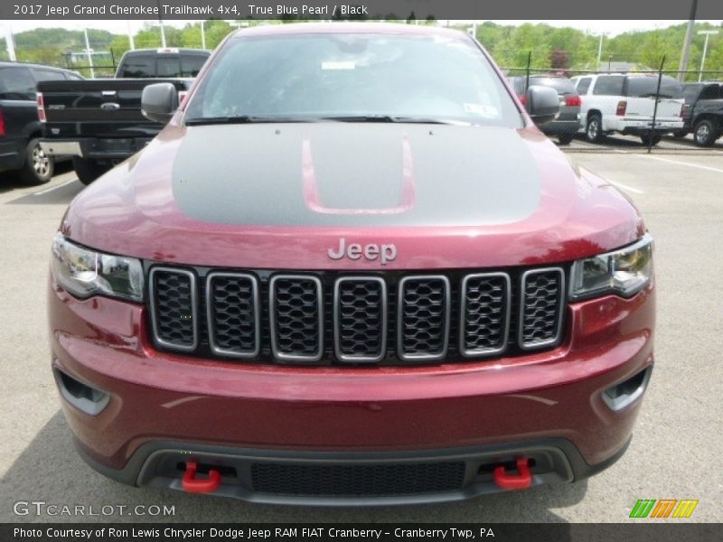 True Blue Pearl / Black 2017 Jeep Grand Cherokee Trailhawk 4x4