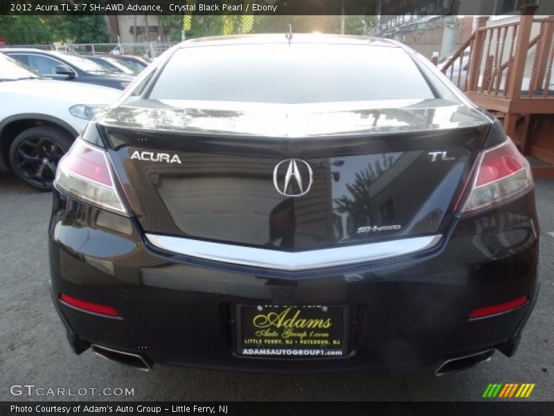 Crystal Black Pearl / Ebony 2012 Acura TL 3.7 SH-AWD Advance