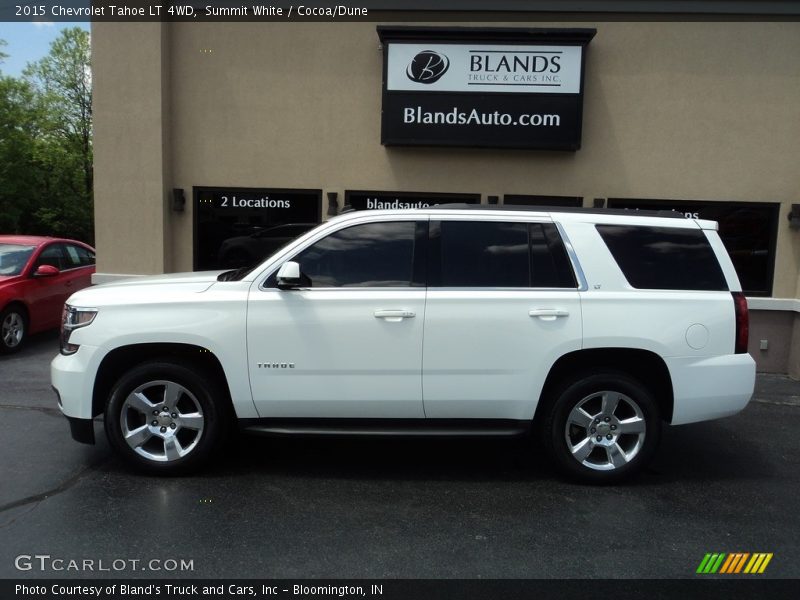 Summit White / Cocoa/Dune 2015 Chevrolet Tahoe LT 4WD