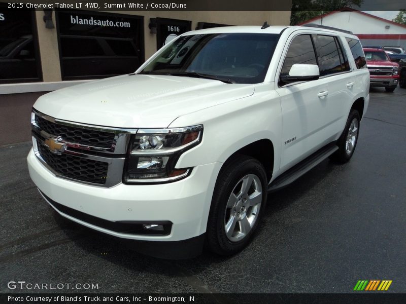 Summit White / Cocoa/Dune 2015 Chevrolet Tahoe LT 4WD