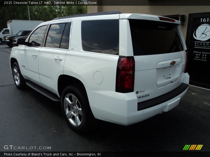 Summit White / Cocoa/Dune 2015 Chevrolet Tahoe LT 4WD